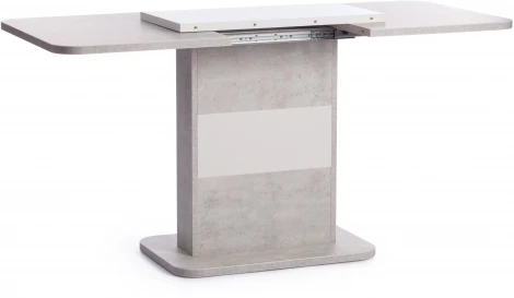 Стол обеденный SMART ЛДСП, 105-140х68,6х75 см, Белый бетон/Белый Tetchair 18993