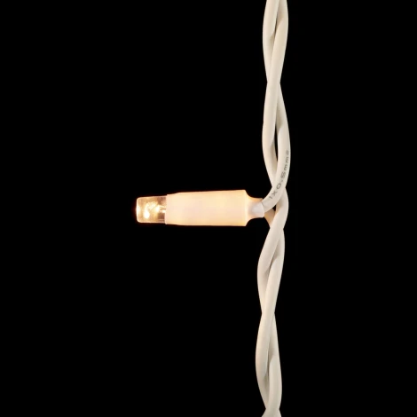 Гирлянда Бахрома 3,1 x 0,5 м Тепло-Белая 220В, 120 LED, Провод Белый Каучук, IP65