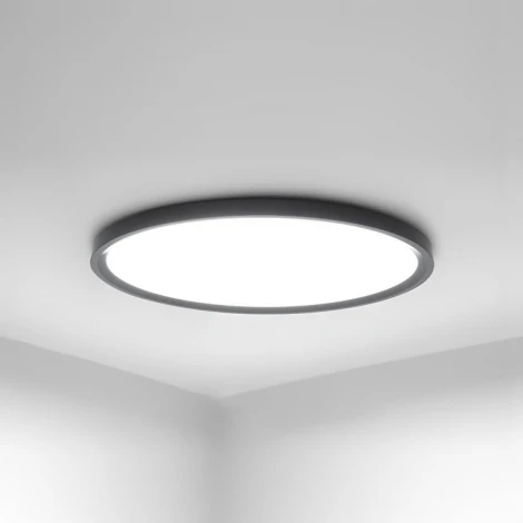 Потолочный светильник круглый Extraslim D80 Black Imperiumloft Extraslim001 (212745-26) (LED, 220V, круглые)