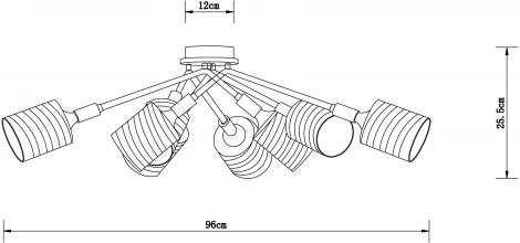 Потолочная люстра Arte Lamp Maria A4536PL-8AB (220V)