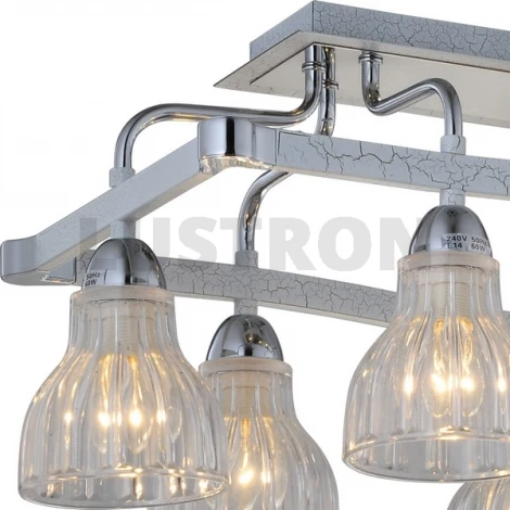 Потолочная люстра N-Light 411 411-08-13CWC chrome + white crack