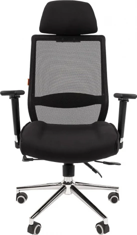 Компьютерное кресло CHAIRMAN 555 LUX (Металл,Ткань,Сетка/Черный)