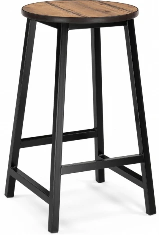 Полубарный стул Канпиан (Канпиан пихта югра / черный матовый) Woodville арт.587878