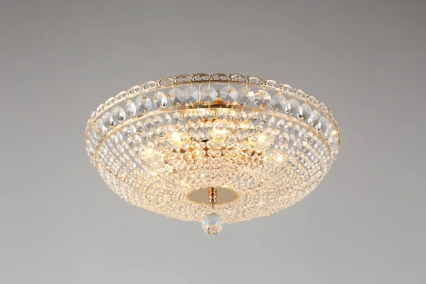 Потолочная люстра на штанге хрустальная Wiga APL.758.17.09