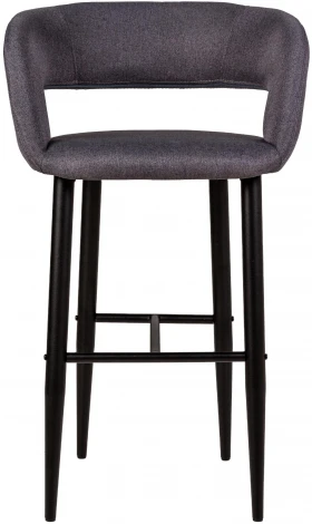 Стул барный R-Home Hugs Тм.Сер/Черный