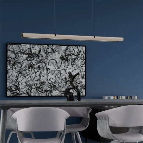 Подвесной линейный светодиодный светильник Lightera Bermeho LE104L-120GB Wi-Fi (Умный дом, Алиса, Маруся, голосое управление) (220V, на тросе)