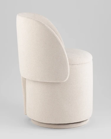 Пуф-трансформер Таунсвилл вращающийся с ящиком букле молочный Stool Group УТ000042268