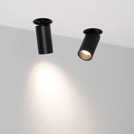 Встраиваемый точечный светильник под гипсокартон SP-NUANCE-TRIMLESS-PULL-R35-7W Day4000 (BK, 36 deg, 230V) (Arlight, IP40 Металл) 049905 (LED)