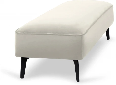 Банкетка Amsterdam ОГОГО (арт.787122), (Ткань,Велюр/Белый)