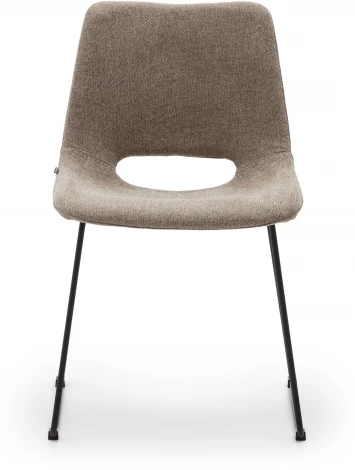 Zahara Стул коричневый с черными стальными ножками La Forma (ex Julia Grup) арт.148500