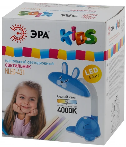 Интерьерная настольная лампа Эра NLED-431-5W-BU