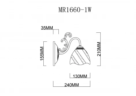 Бра MyFar Nicole MR1660-1W (220V)