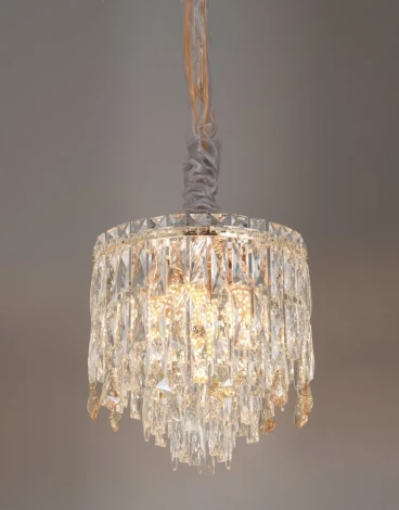 Подвесная люстра Fluorite The Empress FL1061-5P (220V, хрусталь, на цепи, круглые)