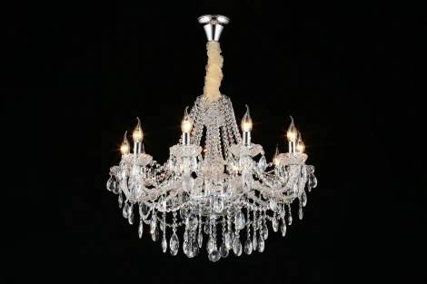 Подвесная люстра Aployt Koletta APL.755.03.10 (220V, хрусталь, на цепи, свеча)