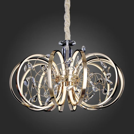 Подвесная люстра ST Luce Ottavo SL923.203.12 (LED, 220V, хрусталь, на цепи)