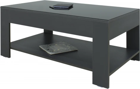 Стол журнальный BeautyStyle 26 графит темный U961/стекло черное от фабрики Mebelik