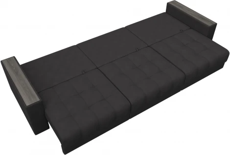 Диван прямой с декором Лига-049 НПБ Лонг Лига Диванов (Замша) арт.128444