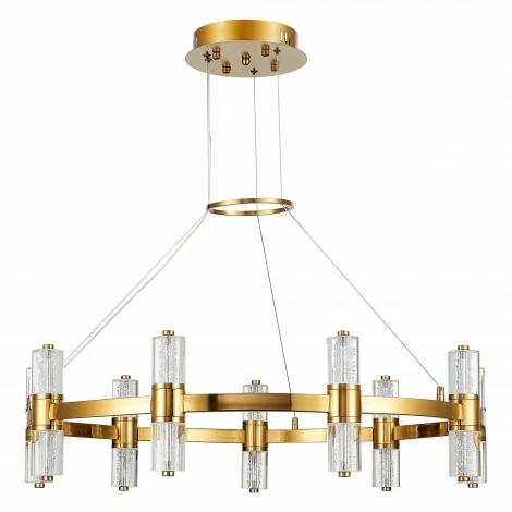 Подвесная люстра Gemina SL6007.203.18 Латунь/Прозрачный LED 18*2,5W 4000K