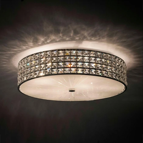 Потолочный светильник круглый Citilux Портал CL324181 (220V, хрусталь K9)