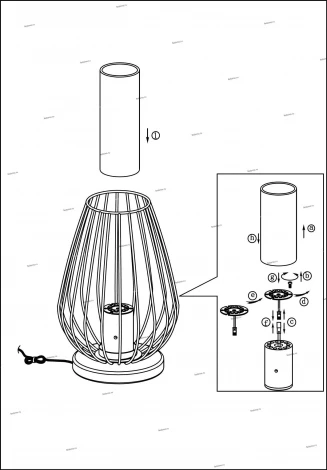 Интерьерная настольная лампа Eglo Vencino 94342