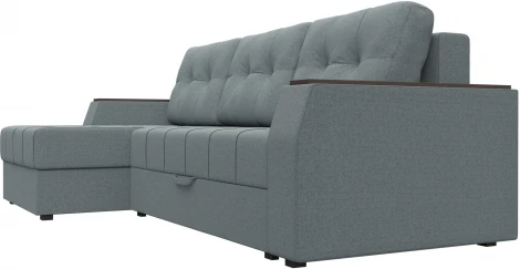 Диван угловой Эмир БС левый угол (Серый/Рогожка) Лига Диванов арт.123011L