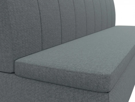 Диван кухонный прямой Кантри (Серый/Рогожка) Лига Диванов арт.123747