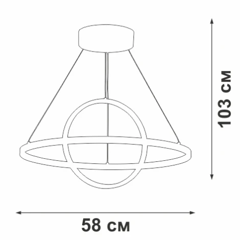 Подвесной светильник светодиодный V4676-1/2S Vitaluce (220V, на тросе)