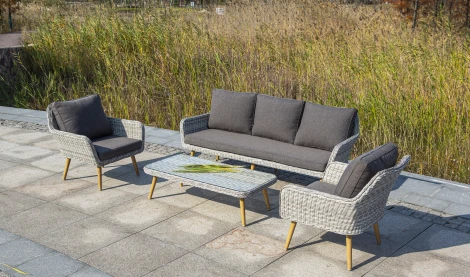 Столик журнальный из ротанга, цвет бежевый 4SIS Прованс YH-SYH272W-T beige