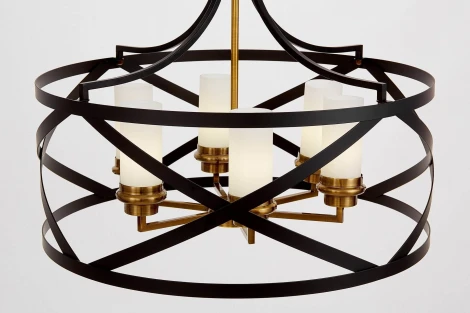 Подвесная люстра Lumina Deco Astila LDP 1242-6 BK+MD