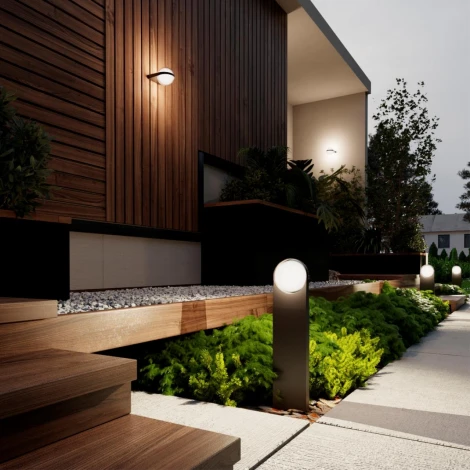 Уличный наземный светильник Odeon Light Tilda 6652/12GL NATURE черный/металл/акрил IP65 LED 12W 4000K AC85-265V