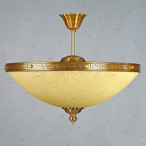 Люстра потолочная Ambiente by Brizzi Tenerife, 8 ламп, бронза с бежевым