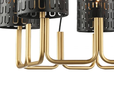 Потолочная люстра Lumien Hall Ноэль 4005/5P-GD-BK