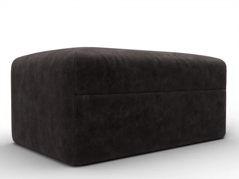 Модуль пуф Лига-060 НПБ (ЛДСП,Брус,Фанера,Велюр/Коричневый) Лига Диванов 129587