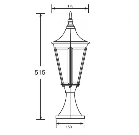 Наземный фонарь Oasis Light Leeds 91604