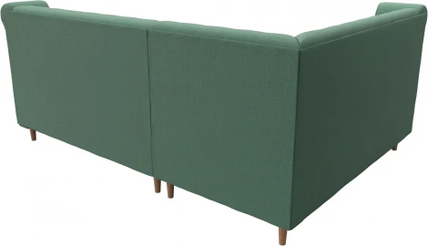 Диван кухонный угловой Бронкс левый угол (Зеленый/Рогожка) Лига Диванов арт.123822L