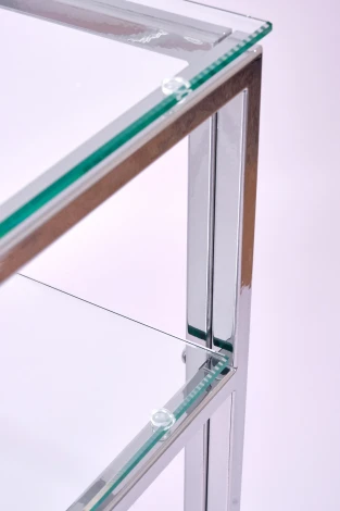 Консольный стол AllConsoles 1042-CS clear серебряный