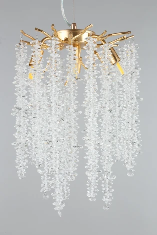 Подвесная люстра Aployt Paulina APL.848.03.04 (220V, хрусталь, на тросе, ветки)