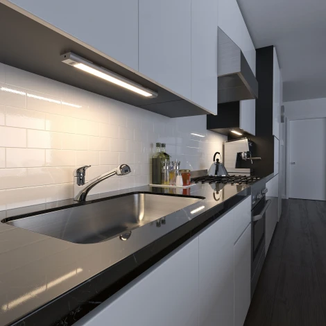 Линейный потолочный светодиодный светильник с выключателем LTB41 Elektrostandard Led Stick белый (220V)