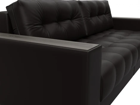 Диван прямой с декором Лига-049 НПБ Лига Диванов (Экокожа) арт.128399