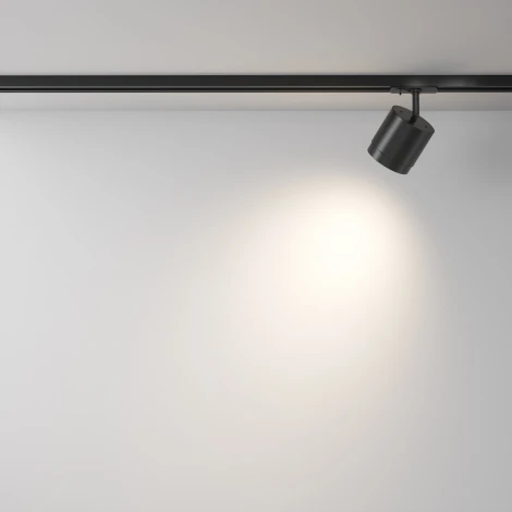 Трековый светильник однофазный 220V Maytoni Polar TR088-1-GX53-B (круглые)