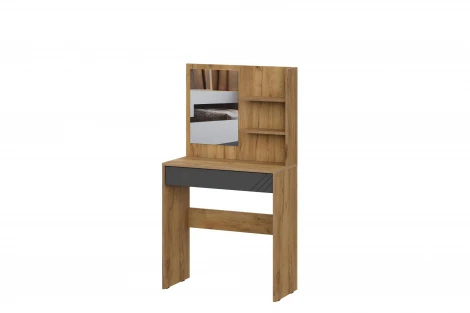 Стол туалетный с Зеркало Арникам Байкал, Дуб Золотой, Графит