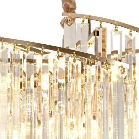 Подвесная люстра Reluce 98068-0.4-600 FG (220V, хрусталь, на цепи)