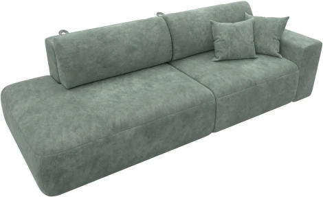 Диван прямой Лига-036 НПБ Модерн подлокотник справа Лига Диванов (Велюр) арт.127706