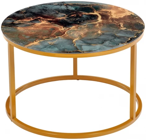 Набор кофейных столиков Tango космический с ножками матовое золото, 2шт Bradex Home RF 0350