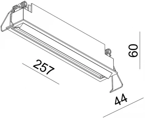 Точечный линейный светильник встраиваемый светодиодный Deko-Light Ceti 563007