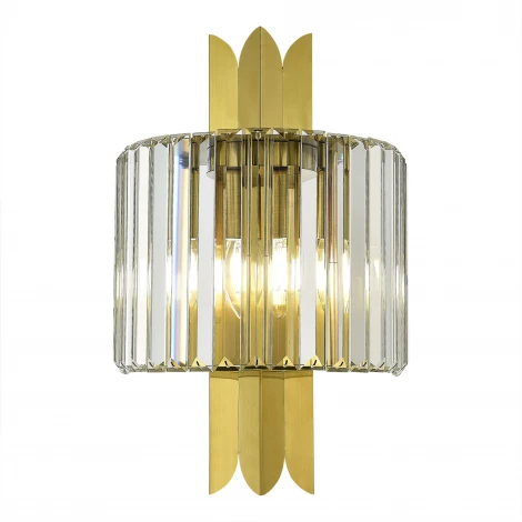 Бра ST Luce Nari SL1635.301.02 Латунь/Прозрачный E14 2*40W (220V)