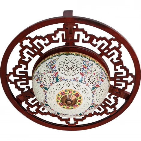 Потолочная люстра N-Light 6166 6166-3B красное дерево