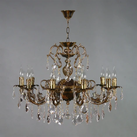 Подвесная люстра Brizzi 8888 8888/10 PB Leaf crystal