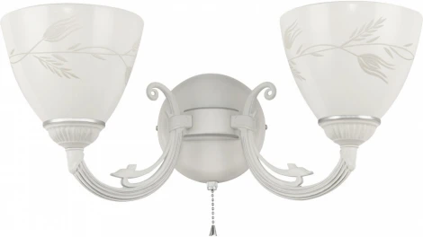 Бра с выключателем Arte Milano AM343659 343659/2W WT+SL (220V)