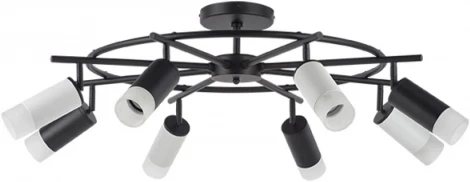 Люстра потолочная на штанге Rullo LR7183743641 (571718+214437-4+214436-4+202431-8) Lightstar (220V, круглые)